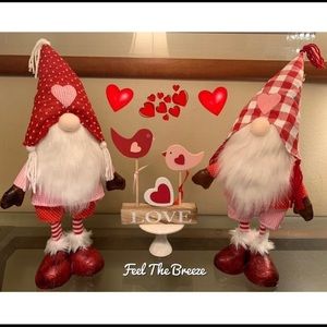 Valentine’s Day Gnomes & Bird Sitter Decor